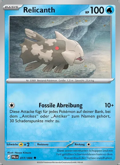 Relicanth 017/084 Dunkelnacht (PBL) Pokémon-Karte (Near Mint)