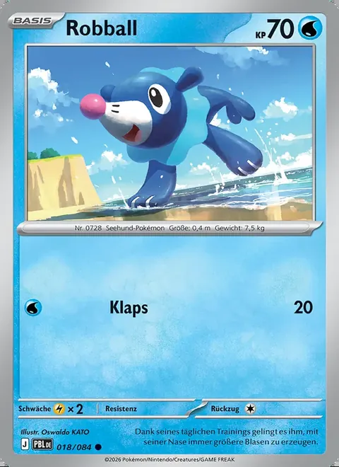 Robball 018/084 Dunkelnacht (PBL) Pokémon-Karte (Near Mint)