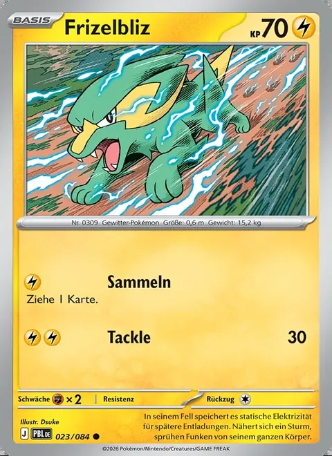 Frizelbliz 023/084 Dunkelnacht (PBL) Pokémon-Karte (Near Mint)