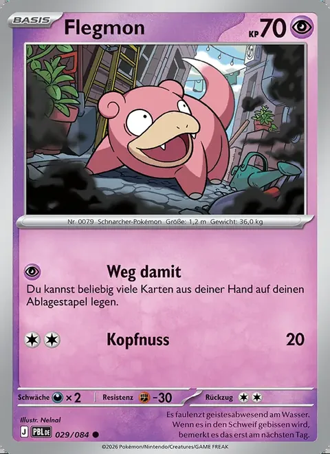 Flegmon 029/084 Dunkelnacht (PBL) Pokémon-Karte (Near Mint)
