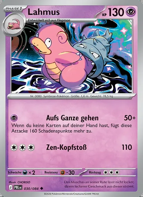 Lahmus 030/084 Dunkelnacht (PBL) Pokémon-Karte (Near Mint)