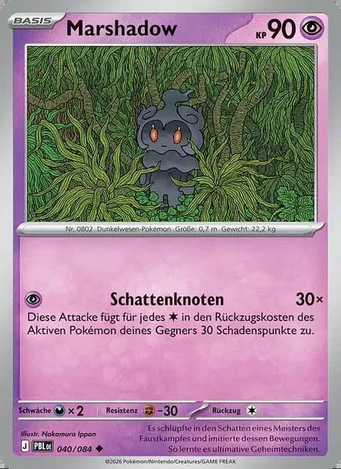 Marshadow 040/084 Dunkelnacht (PBL) Pokémon-Karte (Near Mint)
