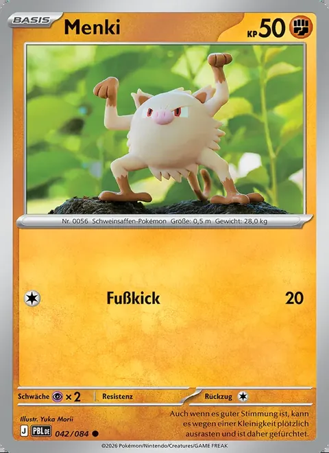 Menki 042/084 Dunkelnacht (PBL) Pokémon-Karte (Near Mint)