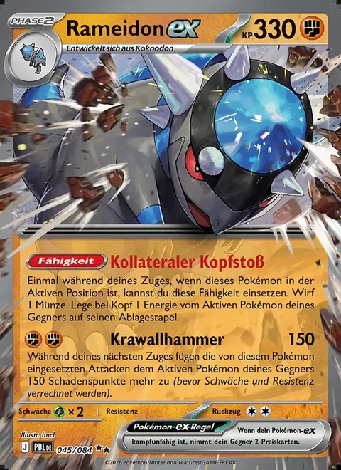 Rameidon-ex 045/084 Dunkelnacht (PBL) Pokémon-Karte (Near Mint)