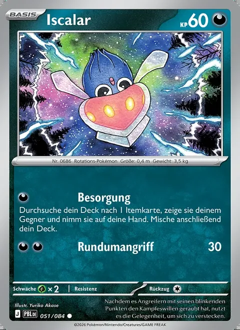 Iscalar 051/084 Dunkelnacht (PBL) Pokémon-Karte (Near Mint)