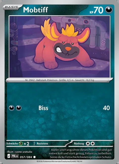 Mobtiff 057/084 Dunkelnacht (PBL) Pokémon-Karte (Near Mint)