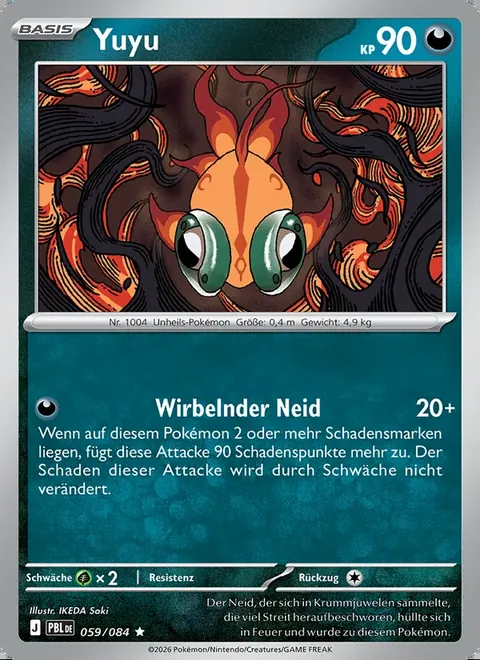 Yuyu 059/084 Dunkelnacht (PBL) Pokémon-Karte (Near Mint)