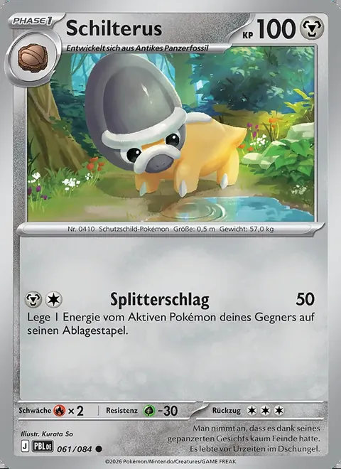 Schilterus 061/084 Dunkelnacht (PBL) Pokémon-Karte (Near Mint)