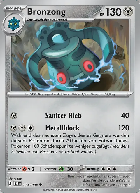 Bronzong 064/084 Dunkelnacht (PBL) Pokémon-Karte (Near Mint)