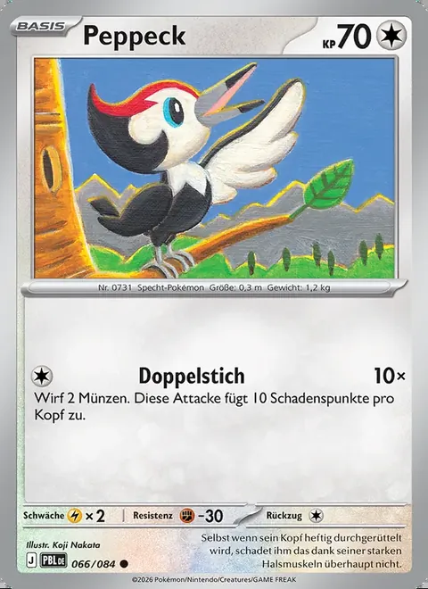 Peppeck 066/084 Dunkelnacht (PBL) Pokémon-Karte (Near Mint)