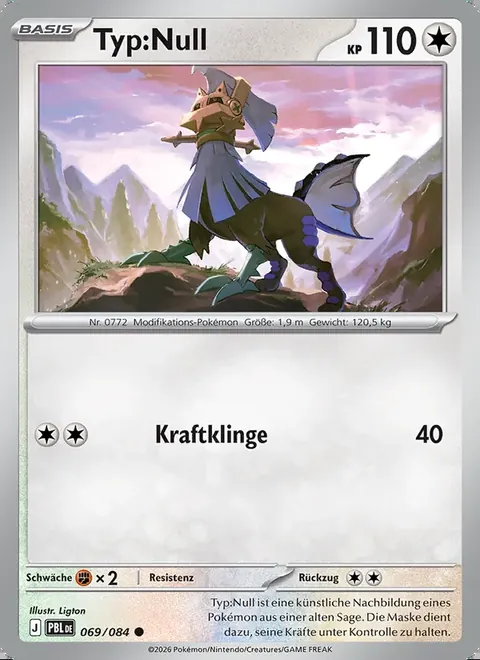 Typ:Null 069/084 Dunkelnacht (PBL) Pokémon-Karte (Near Mint)