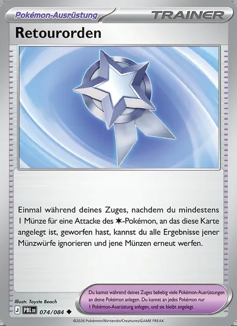 Retourorden 074/084 Dunkelnacht (PBL) Pokémon-Karte (Near Mint)