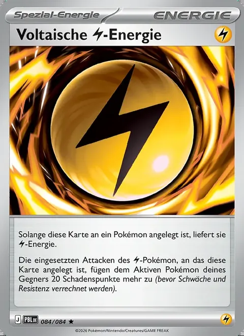 Voltaische Lightning-Energie 084/084 Dunkelnacht (PBL) Pokémon-Karte (Near Mint)