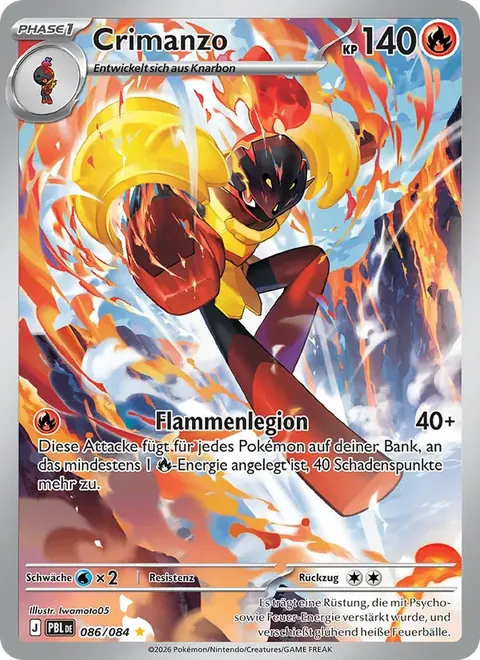 Crimanzo 086/084 Dunkelnacht (PBL) Pokémon-Karte (Near Mint)