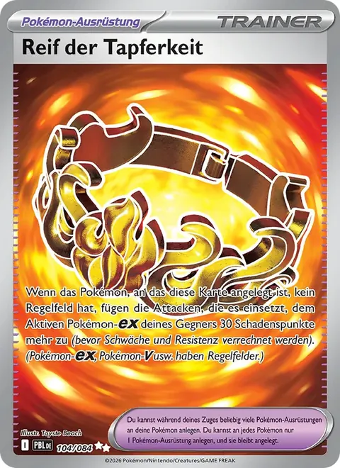 Reif der Tapferkeit 104/084 Dunkelnacht (PBL) Pokémon-Karte (Near Mint)