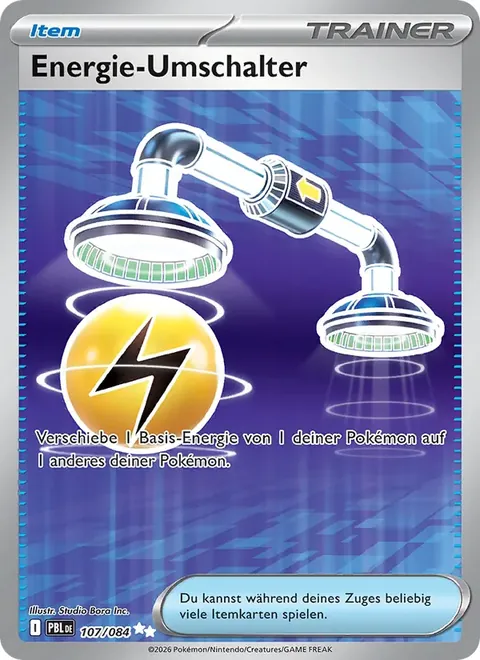 Energie-Umschalter 107/084 Dunkelnacht (PBL) Pokémon-Karte (Near Mint)
