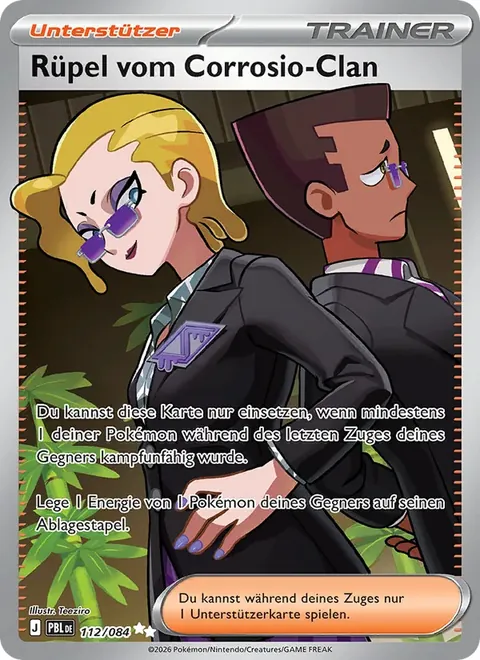 Rüpel vom Corrosio-Clan 112/084 Dunkelnacht (PBL) Pokémon-Karte (Near Mint)