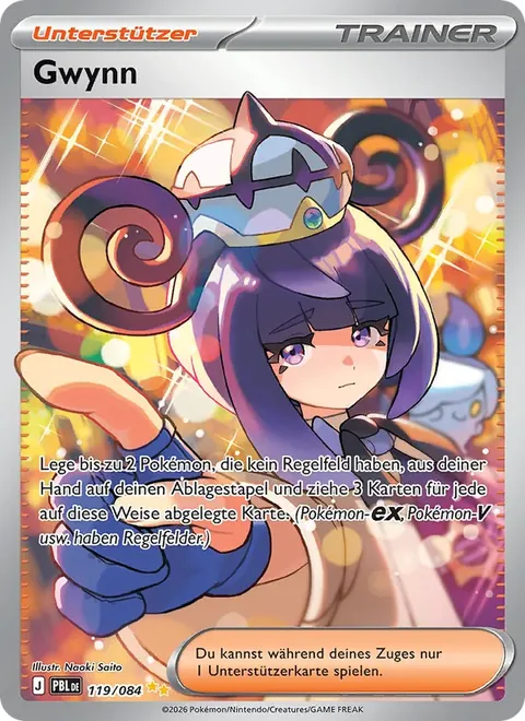 Gwynn 119/084 Dunkelnacht (PBL) Pokémon-Karte (Near Mint)