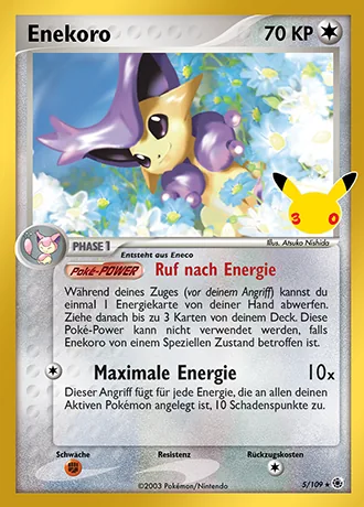 Enekoro 5/109 30 Jahre: Klassische Sammlung Pokémon-Karte (Near Mint)