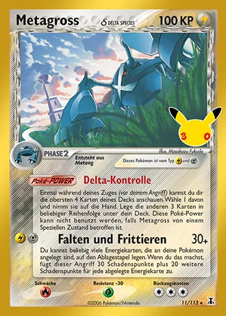 Metagross 11/113 30 Jahre: Klassische Sammlung Pokémon-Karte (Near Mint)