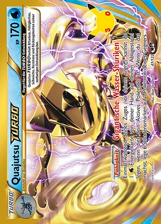 Quajutsu TURBO 41/122 30 Jahre: Klassische Sammlung Pokémon-Karte (Near Mint)