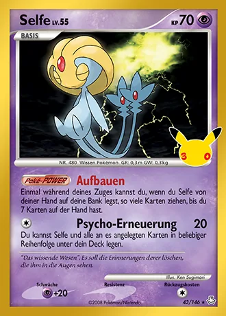 Selfe 43/146 30 Jahre: Klassische Sammlung Pokémon-Karte (Near Mint)