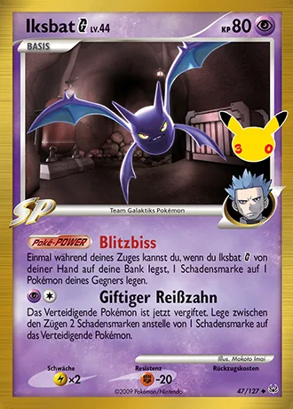 Iksbat G 47/127 30 Jahre: Klassische Sammlung Pokémon-Karte (Near Mint)