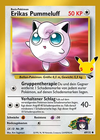 Erikas Pummeluff 69/132 30 Jahre: Klassische Sammlung Pokémon-Karte (Near Mint)