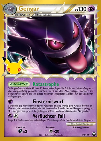 Gengar 94/102 30 Jahre: Klassische Sammlung Pokémon-Karte (Near Mint)