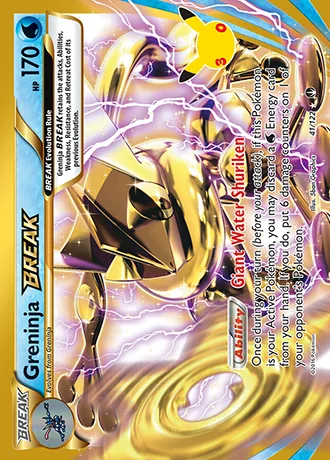 Greninja BREAK 41/122 30th Classic Collection Pokémon card (Near Mint)