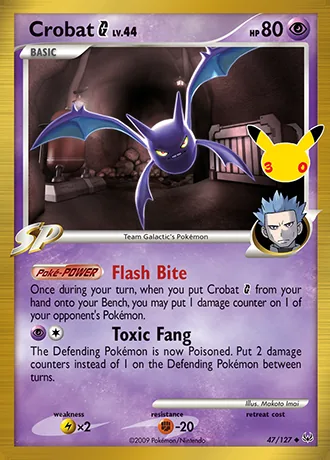 Crobat G 47/127 30th Classic Collection Pokémon card (Near Mint)