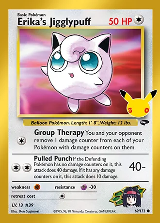 Erika's Jigglypuff 69/132 30th Classic Collection Pokémon card (Near Mint)
