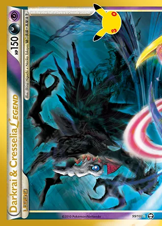 Darkrai & Cresselia LEGEND 99/102 30th Classic Collection Pokémon card (Near Mint)