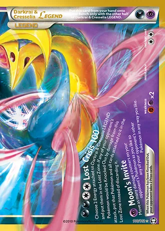 Darkrai & Cresselia LEGEND 100/102 30th Classic Collection Pokémon card (Near Mint)