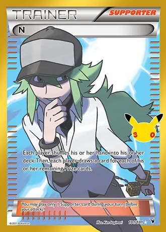 N 101/101 30th Classic Collection Pokémon card (Near Mint)