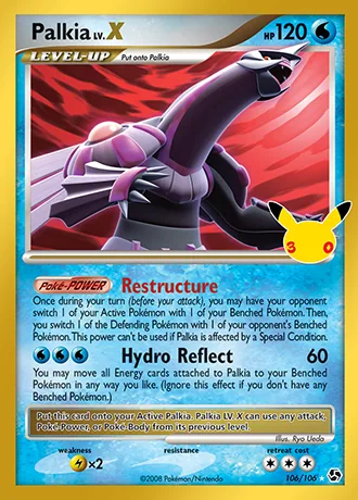 Palkia 106/106 30th Classic Collection Pokémon card (Near Mint)