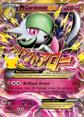 M Gardevoir EX 106/160 30th Classic Collection Pokémon card (Near Mint)