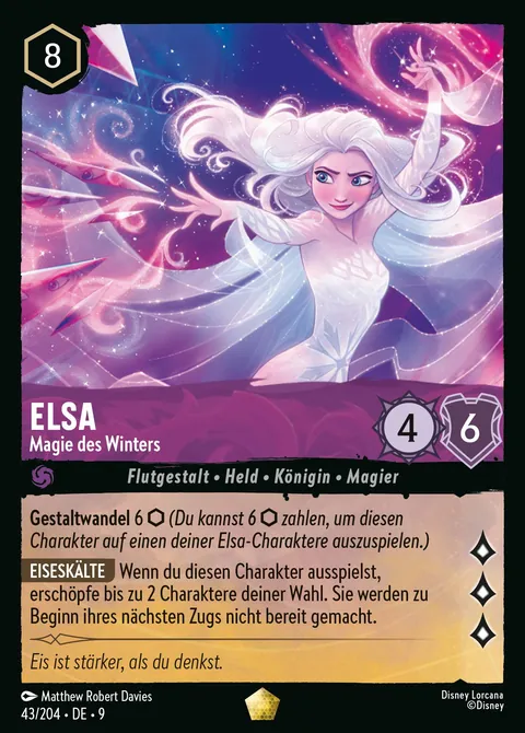 Elsa - Magie des Winters #043 Mythen Disney Lorcana-Karte (Near Mint)