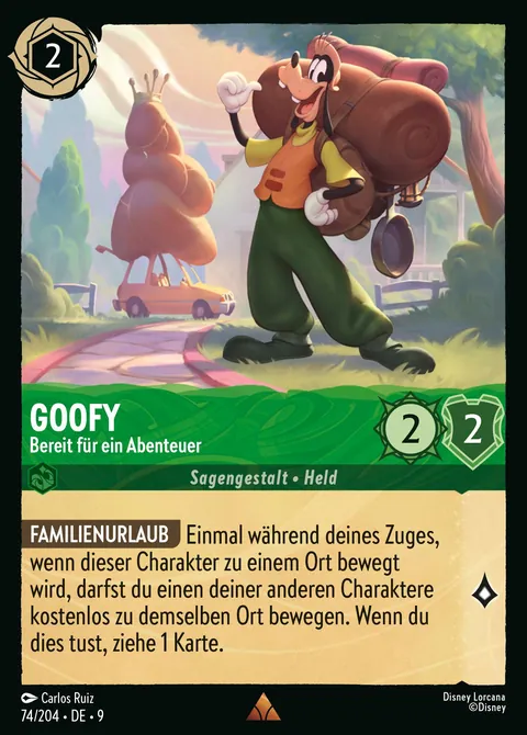 Goofy - Bereit für ein Abenteuer #074 Mythen Disney Lorcana-Karte (Near Mint)