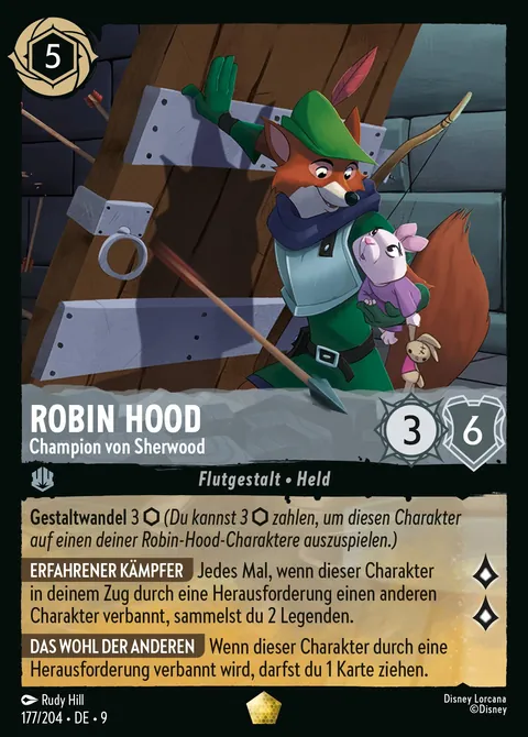 Robin Hood - Champion von Sherwood #177 Mythen Disney Lorcana-Karte (Near Mint)