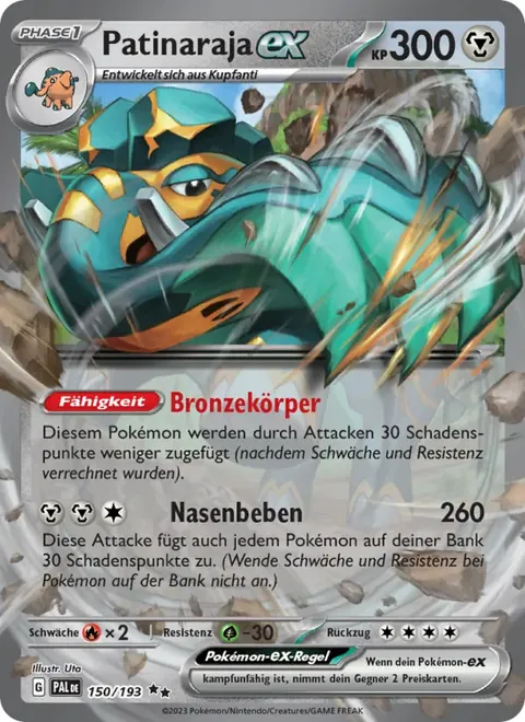 Patinaraja-ex 150/193 Entwicklungen in Paldea (PAL) Pokémon-Karte (Near Mint)