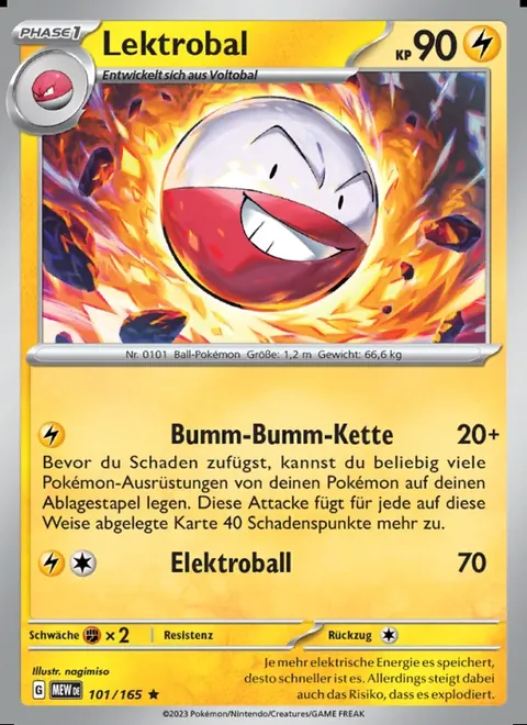 Lektrobal 101/165 151 (MEW) Pokémon-Karte (Near Mint)
