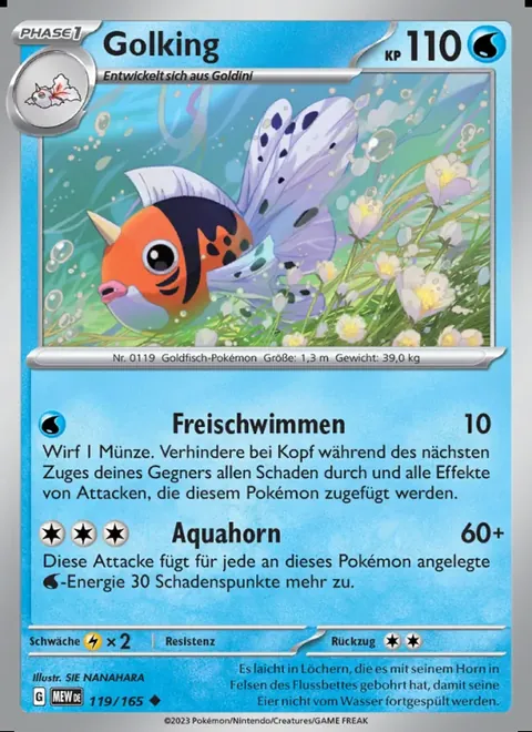 Golking 119/165 151 (MEW) Pokémon-Karte (Near Mint)