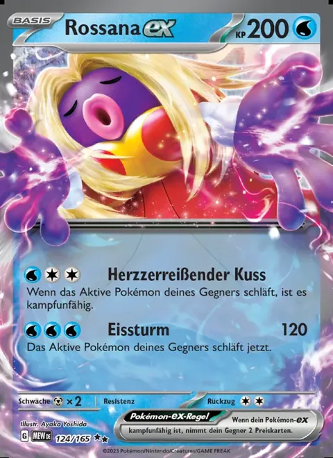 Rossana-ex 124/165 151 (MEW) Pokémon-Karte (Near Mint)