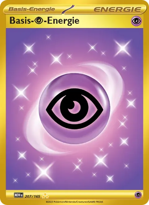 Basis-Psychic-Energie 207/165 151 (MEW) Pokémon-Karte (Near Mint)