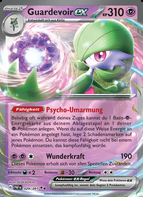 Guardevoir-ex 029/091 Paldeas Schicksale (PAF) Pokémon-Karte (Near Mint)