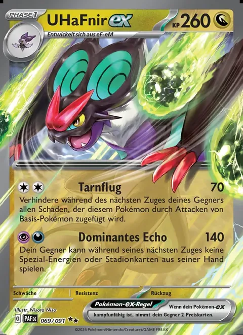 UHaFnir-ex 069/091 Paldeas Schicksale (PAF) Pokémon-Karte (Near Mint)