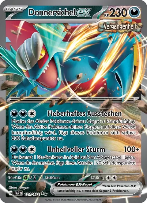 Donnersichel-ex 124/182 Paradoxrift (PAR) Pokémon-Karte (Near Mint)