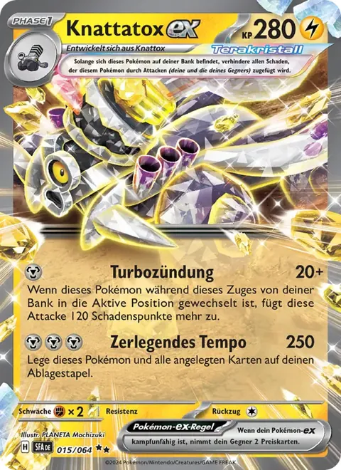 Knattatox-ex 015/064 Nebel der Sagen (SFA) Pokémon-Karte (Near Mint)