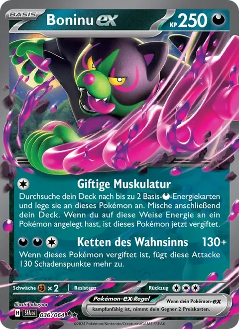 Boninu-ex 036/064 Nebel der Sagen (SFA) Pokémon-Karte (Near Mint)